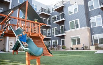 Kids' play place and playground